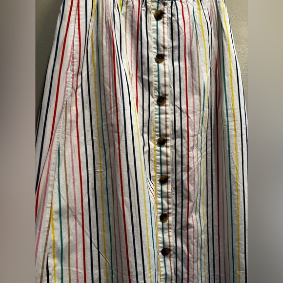 J. Crew Multicolor Striped A-Line Skirt preppy colorful XS fall indie boho - Picture 8 of 12